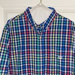 Champs button up, size Large